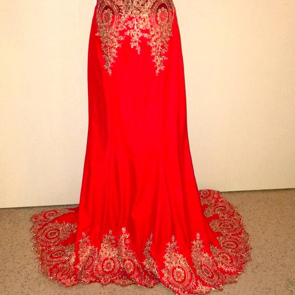 Baby online formal red Dress - Picture 3 of 11